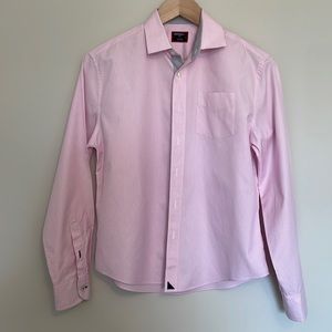Boy’s Untuckit Pinstripe Button Down Dress Shirt Size 14